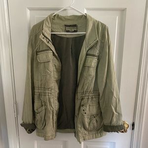 Anthropologie Army Green Jacket by Marrakech
